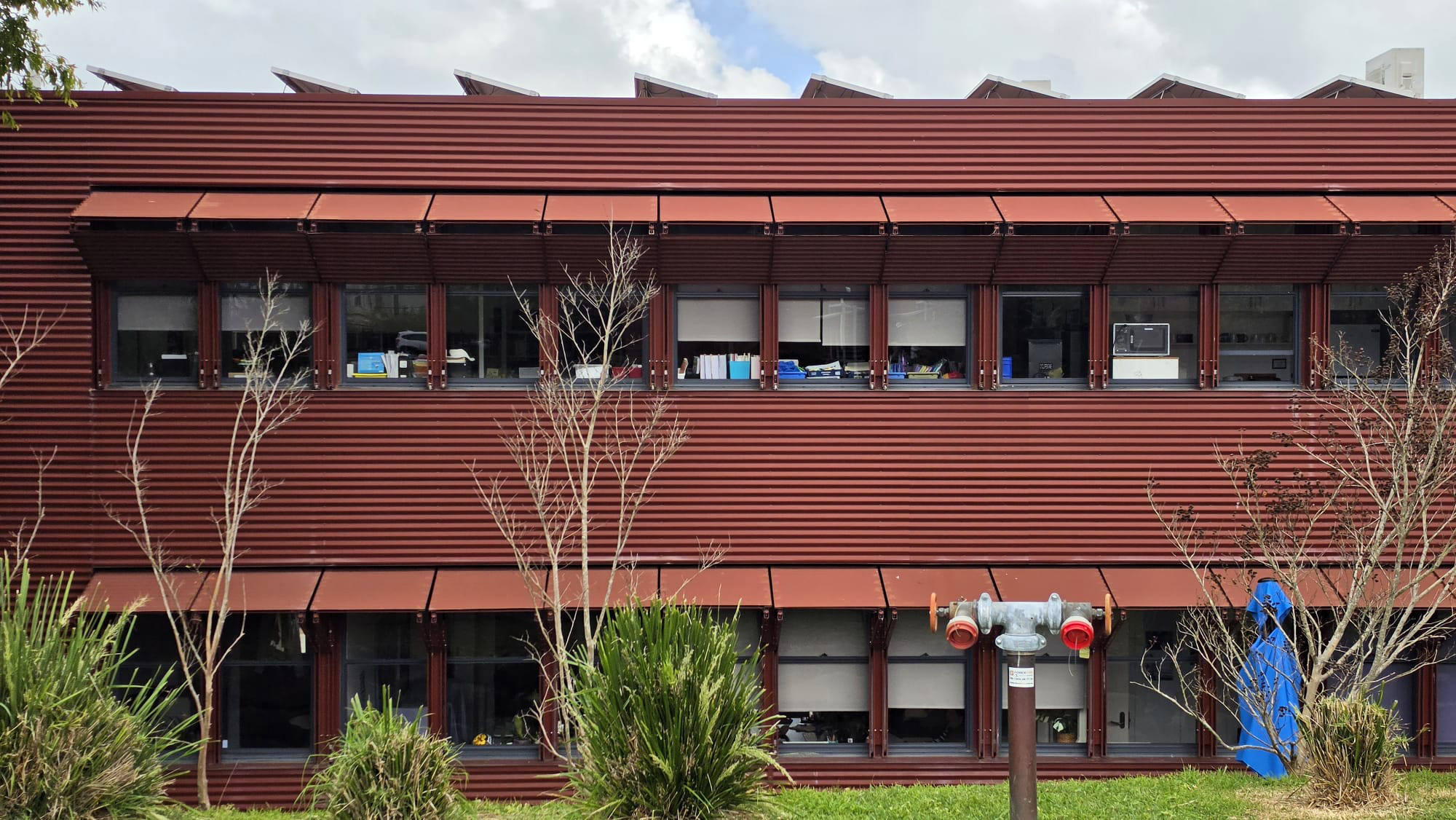 SOLART folded panel facade